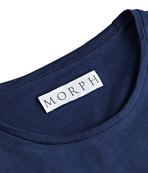 The t-shirt Navy Blue / Hermes T-shirt MORPH CLOTHES t-shirt homme men perfect fit size taille parfaite made in france coton bio