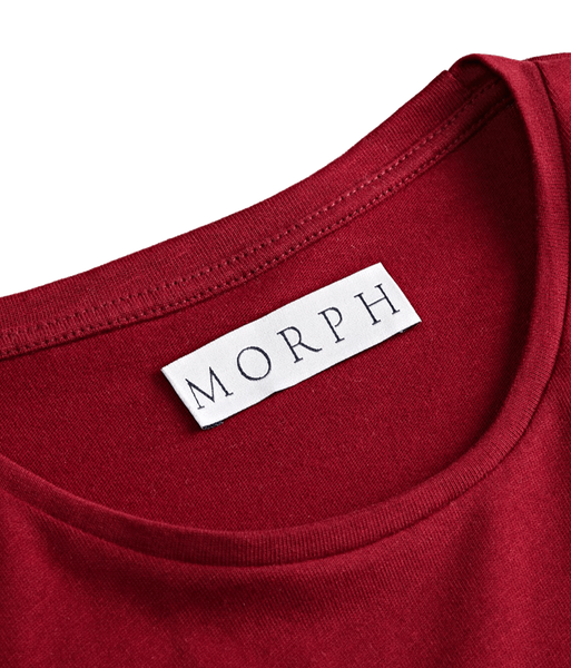 The t-shirt Bordeaux Red / Hermes T-shirt MORPH CLOTHES t-shirt homme men perfect fit size taille parfaite made in france coton bio